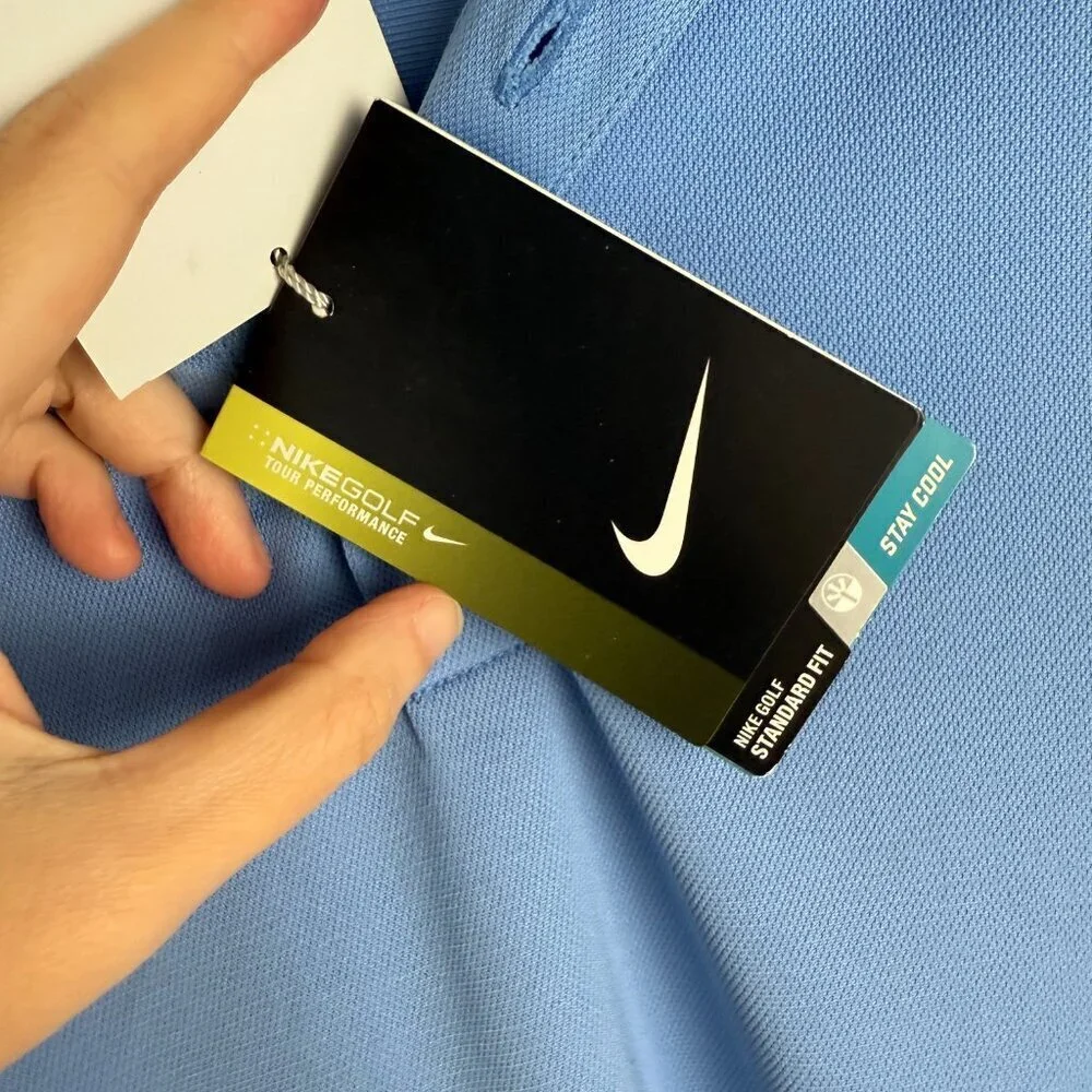 NWT Nike Golf Dri-FIT Tour Performance Polo – Light Blue, UPF 40+